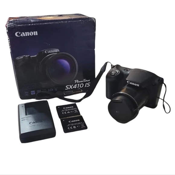 Canon SX410 IS camera,2 chargers and  7 batteries - Picture 3 of 7